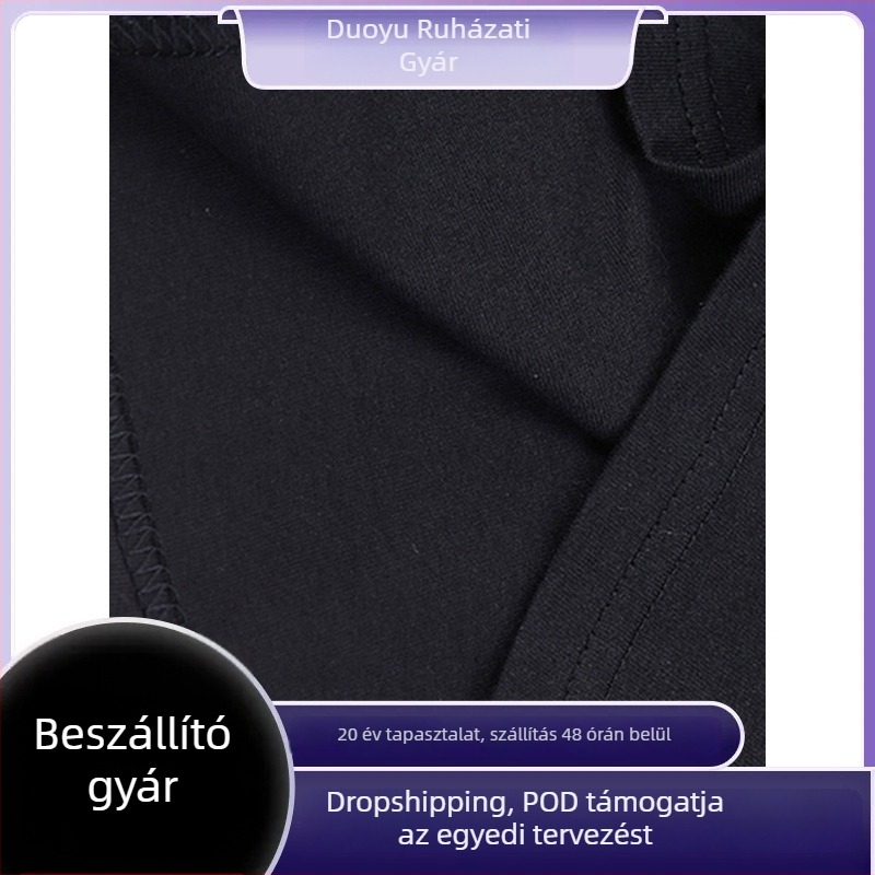 Fánk mintás pamut póló, férfiaknak, rövid ujjú, kerek nyakú, laza szabású