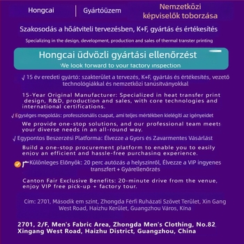Hőátviteli varrás – közvetlen permetezési folyamat, strassz átviteli, Hongcai Heat Transfer, 251028I, alkalmas ruházatra, táskákra, háztartási textíliák