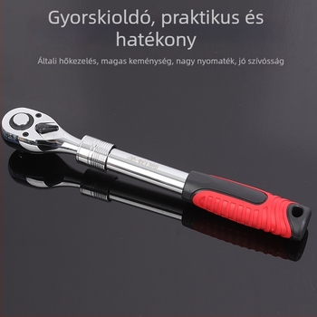 Just Right kihúzható racsnis kulcs automatikus gyorsoldóval, kétirányú, ipari minőségű CR-V acélból, gépjavítási és karbantartási felhasználásra
