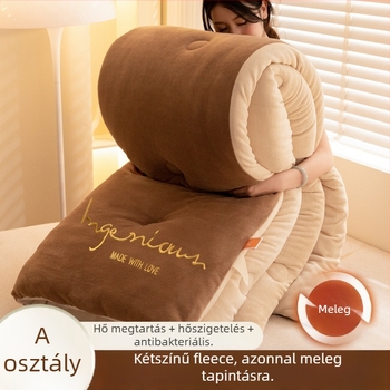 Kétoldalas vastag bársonypaplan, 2,5–3 kg, antibakteriális rosttöltettel, minden évszakra, quiltolt