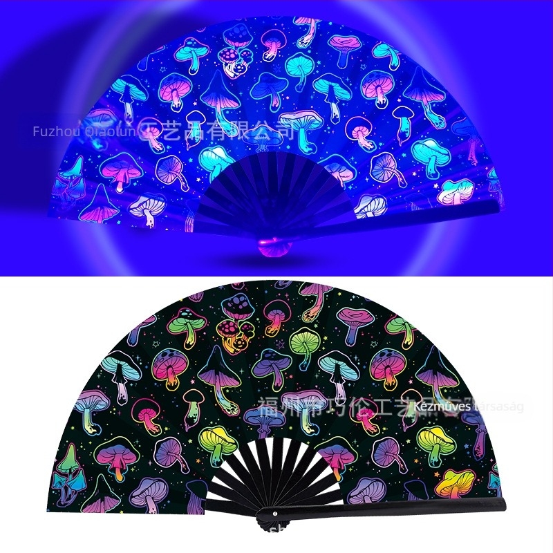 Összecsukható bambusz ventilátor, kínai stílus, 13 borda, szórakoztatásra