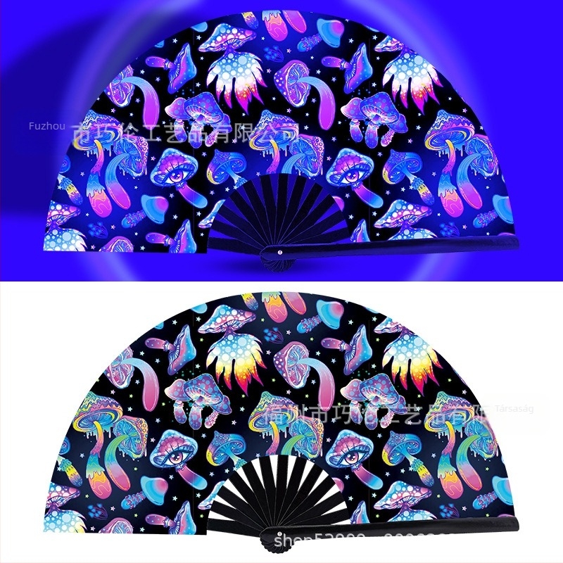 Összecsukható bambusz ventilátor, kínai stílus, 13 borda, szórakoztatásra