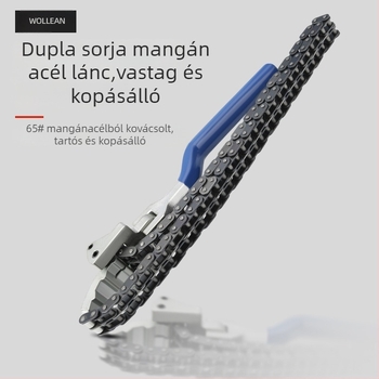 Lánckulcs és olajszűrő kulcs a szűrő eltávolításához – szénacél, Márka Other, Súly Other