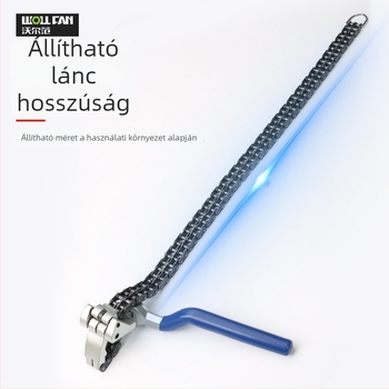 Lánckulcs és olajszűrő kulcs a szűrő eltávolításához – szénacél, Márka Other, Súly Other