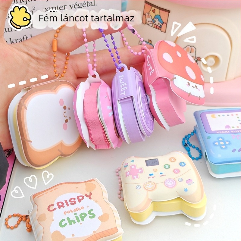 Rajzfilmszerű stresszoldó ragasztós jegyzetek notesz speciális formákkal diákok számára