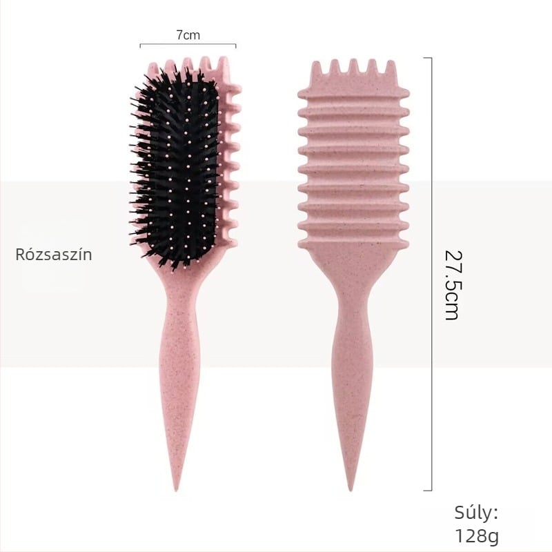 Göndör hajdefináló styling ecset – ABS anyag, göndörítő fésű, Color ode