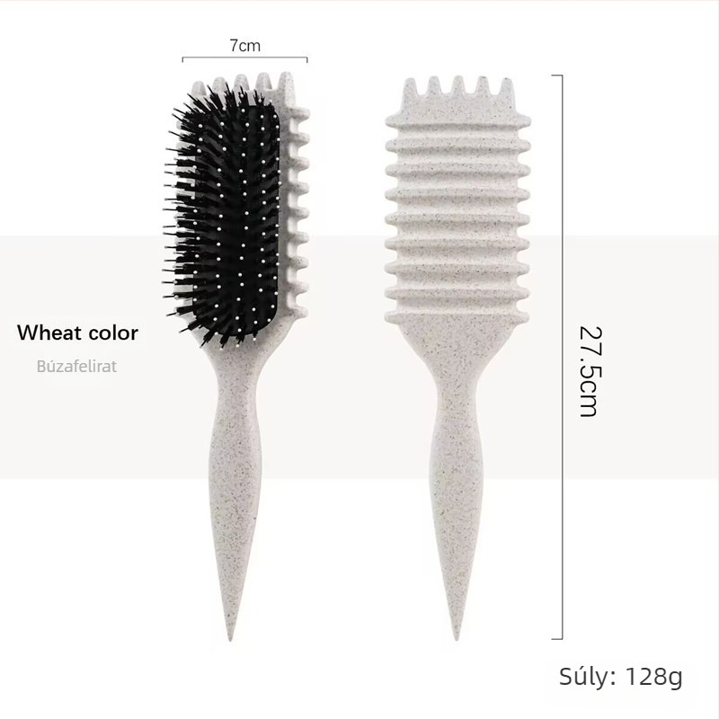 Göndör hajdefináló styling ecset – ABS anyag, göndörítő fésű, Color ode