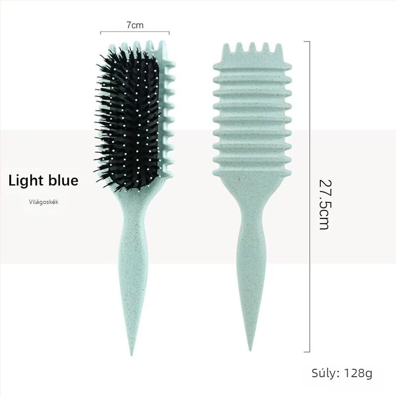 Göndör hajdefináló styling ecset – ABS anyag, göndörítő fésű, Color ode