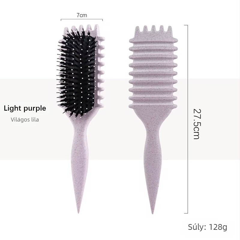 Göndör hajdefináló styling ecset – ABS anyag, göndörítő fésű, Color ode