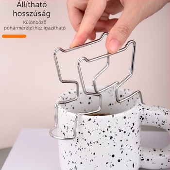 Rozsdamentes acél kávéfőző filter tartó pour-over kávéhoz — modern minimalista stílus