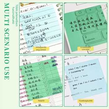 Brick-stílusú ragasztós jegyzetek és memo címkék, ragasztó: Igen, márka: yj, átlátszó címkék, IP állapot: Nem engedélyezett