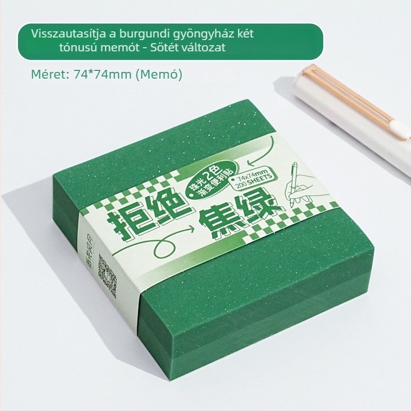 Brick-stílusú ragasztós jegyzetek és memo címkék, ragasztó: Igen, márka: yj, átlátszó címkék, IP állapot: Nem engedélyezett