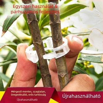 PVC-anyagú kertészeti növény rögzítő klipsz – zöldségekhez, gyümölcsökhöz és futó növényekhez