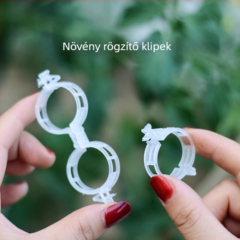PVC-anyagú kertészeti növény rögzítő klipsz – zöldségekhez, gyümölcsökhöz és futó növényekhez