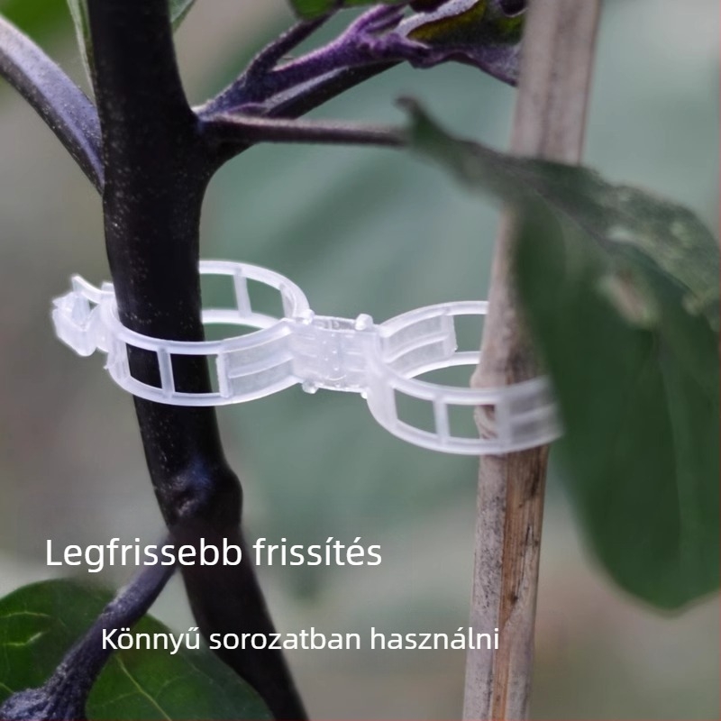 PVC-anyagú kertészeti növény rögzítő klipsz – zöldségekhez, gyümölcsökhöz és futó növényekhez