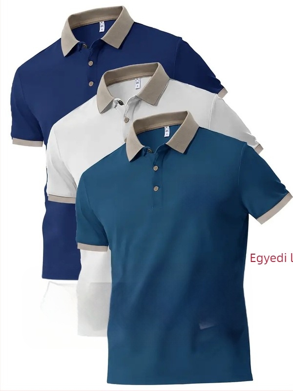 Póloing egyedi nyomtatott logóval, grafika, rövid ujjú, gallér; 96% poliészter szintetikus rostok keveréke