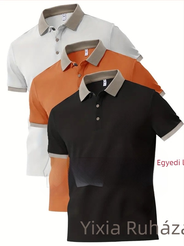 Póloing egyedi nyomtatott logóval, grafika, rövid ujjú, gallér; 96% poliészter szintetikus rostok keveréke