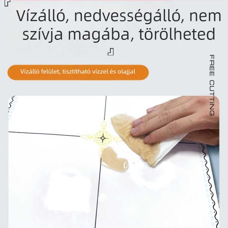 Öntapadós mennyezeti tapéta geometriai mintával, vízálló és foltálló, 2,5 mm vastagságú