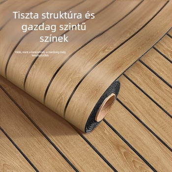 3D falikép matrica – fa mintázat, PVC, vízálló, 1 lap