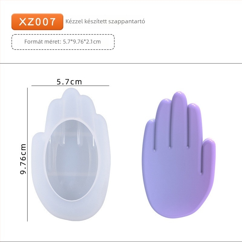 Szilikon forma készlet gyantához és szappantartó dobozokhoz – szabálytalan alakú, torta forma, DIY otthoni használatra