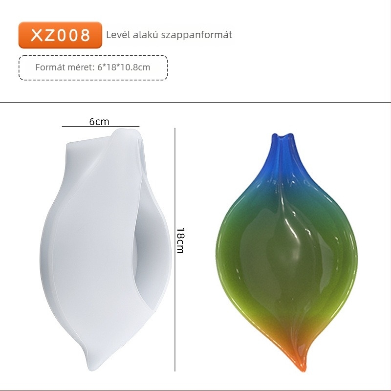 Szilikon forma készlet gyantához és szappantartó dobozokhoz – szabálytalan alakú, torta forma, DIY otthoni használatra