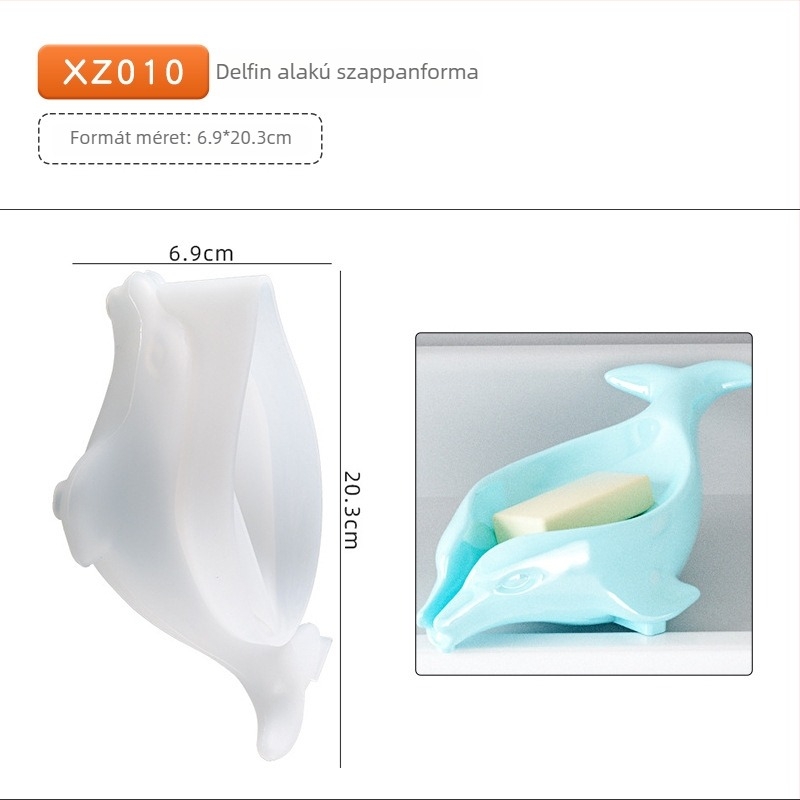Szilikon forma készlet gyantához és szappantartó dobozokhoz – szabálytalan alakú, torta forma, DIY otthoni használatra
