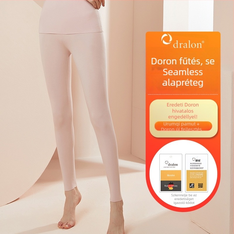 Női Termikus Leggings De Velvet - Pamut-Modal-Spandex, Közepes Vastagság, Meleg