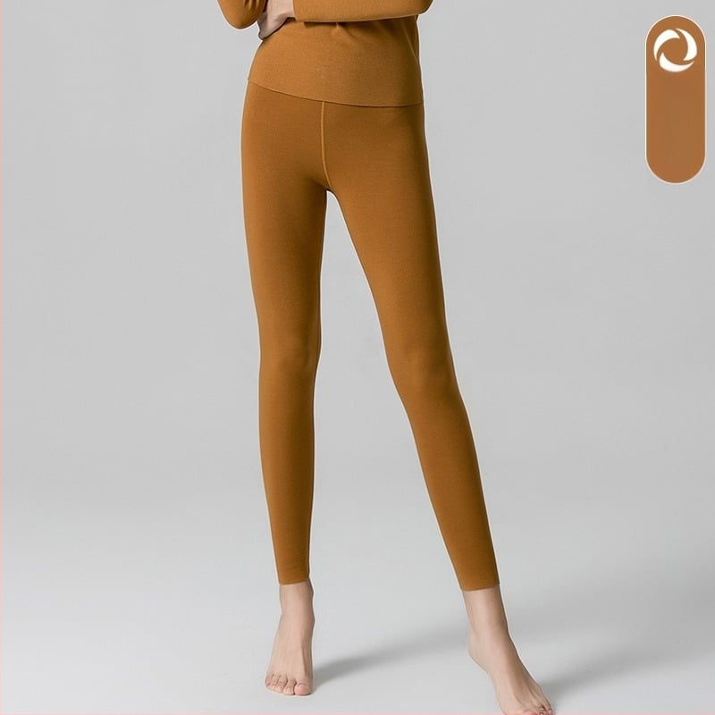 Női Termikus Leggings De Velvet - Pamut-Modal-Spandex, Közepes Vastagság, Meleg