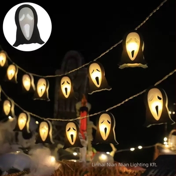 Halloween LED fényfüggöny a hangulatos dekorációhoz; NN-6201 • IP55 védelem • 5000 lm • Tápegység: akkumulátor, USB, DC • Bemenő feszültség ≤36 V