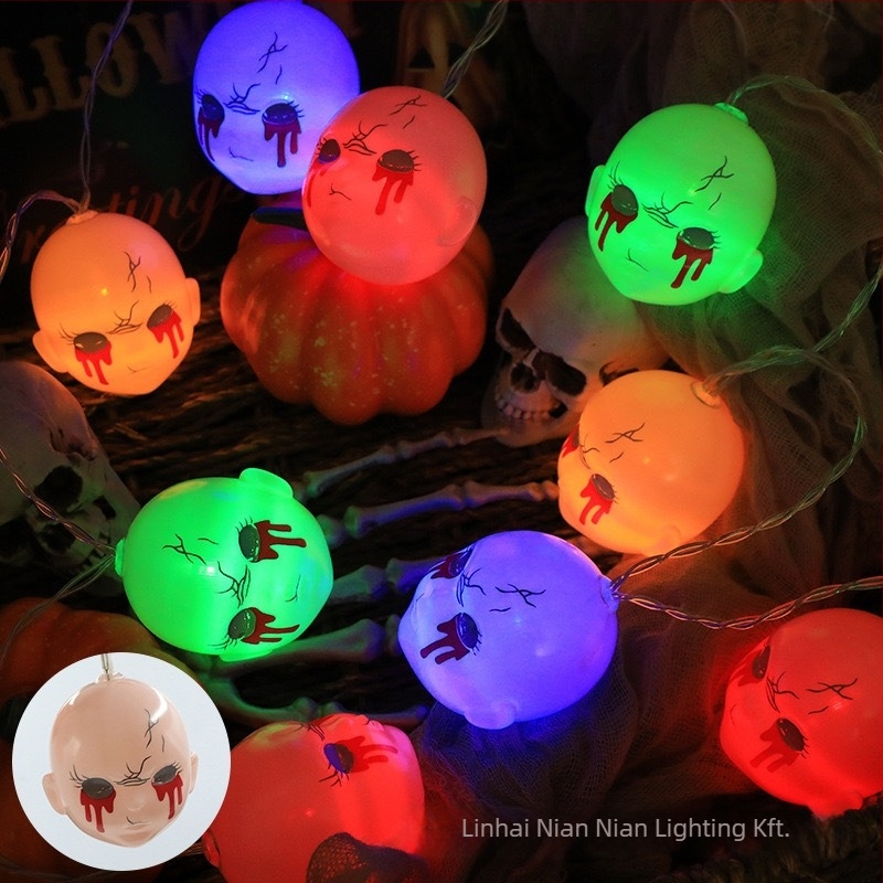 Halloween LED fényfüggöny a hangulatos dekorációhoz; NN-6201 • IP55 védelem • 5000 lm • Tápegység: akkumulátor, USB, DC • Bemenő feszültség ≤36 V