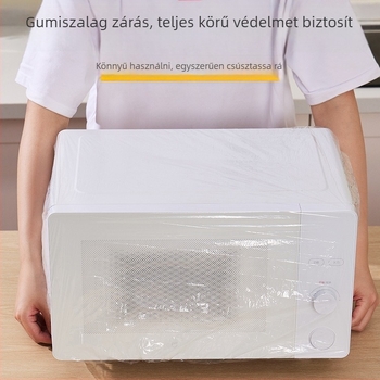 PE anyagú egyszer használatos porvédő készlet háztartási konyhai eszközökhöz — átlátszó védőfilm mikrohullámú sütőhöz, rizsfőzőhöz, edényhez és tepsikhez
