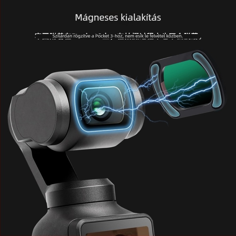 Zomei Polarizáló Szűrő DJI Osmo Pocket 3-hoz – Mágneses Gyorscsatlakozás UV/CPL/ND, Optikai Üveg