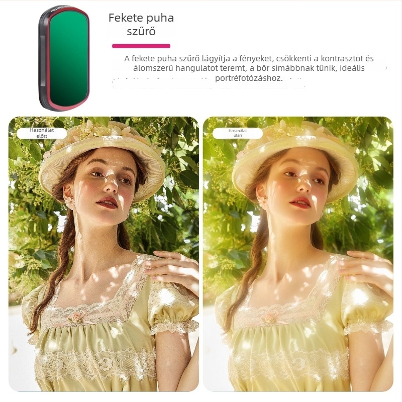 Zomei Polarizáló Szűrő DJI Osmo Pocket 3-hoz – Mágneses Gyorscsatlakozás UV/CPL/ND, Optikai Üveg