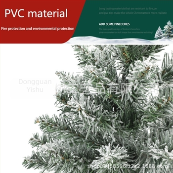 PVC asztali karácsonyfa dekoráció, modell 21M20PC53F