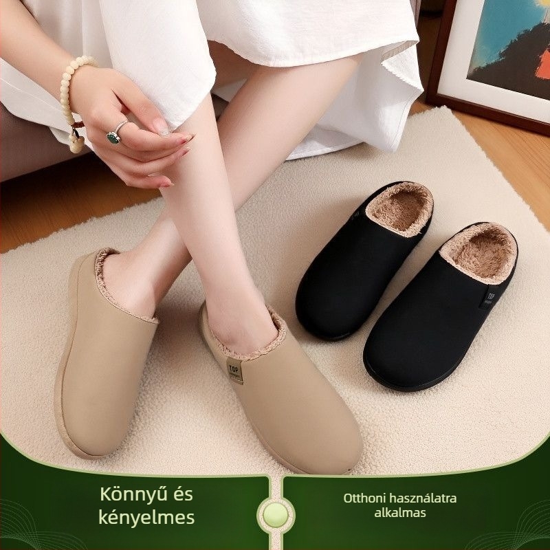 Toe Cap papucs - PU felső rész, gumitalp, casual stílus, egyszínű, könnyű és csúszásmentes