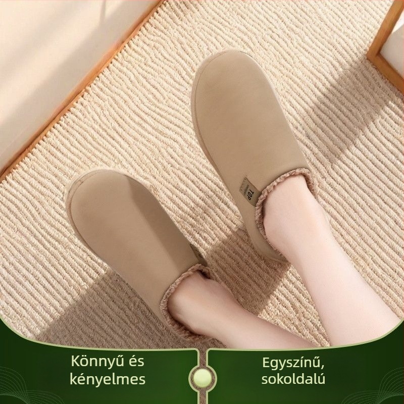 Toe Cap papucs - PU felső rész, gumitalp, casual stílus, egyszínű, könnyű és csúszásmentes