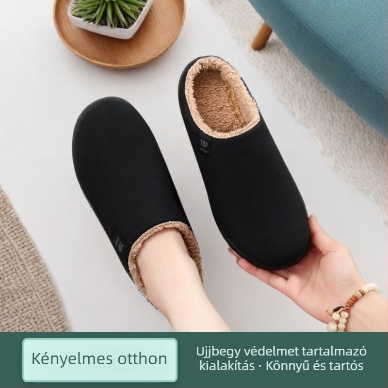 Toe Cap papucs - PU felső rész, gumitalp, casual stílus, egyszínű, könnyű és csúszásmentes