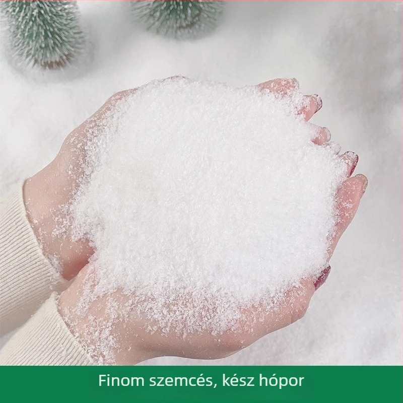 Mingyu poliészter Műhó pléd karácsonyi dekorációhoz – hópelyhek/hó pamut a havas jelenet dekorációjához, stílus 1327355784