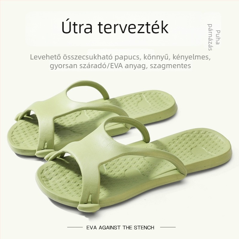 Uniszex hajtogatható EVA papucs – EVA felső rész és talp, injektált talp, 400 g