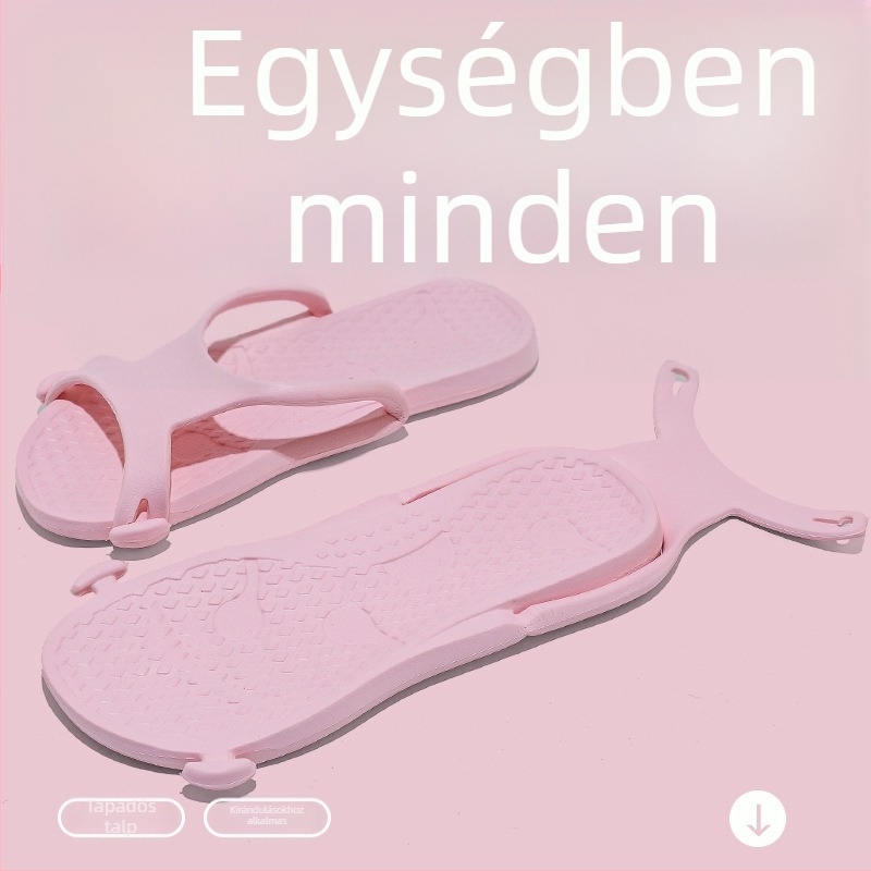 Uniszex hajtogatható EVA papucs – EVA felső rész és talp, injektált talp, 400 g