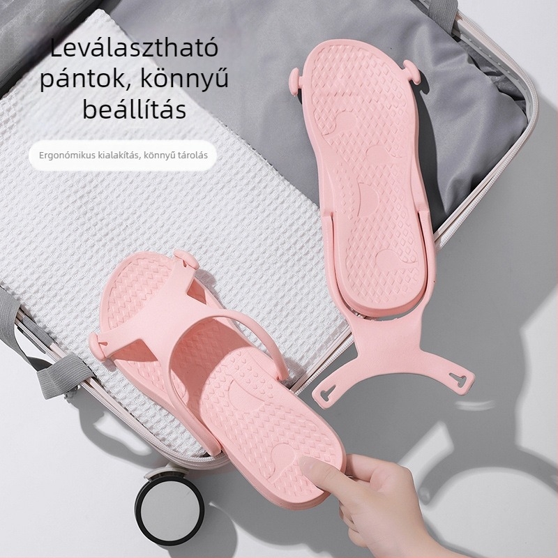 Uniszex hajtogatható EVA papucs – EVA felső rész és talp, injektált talp, 400 g