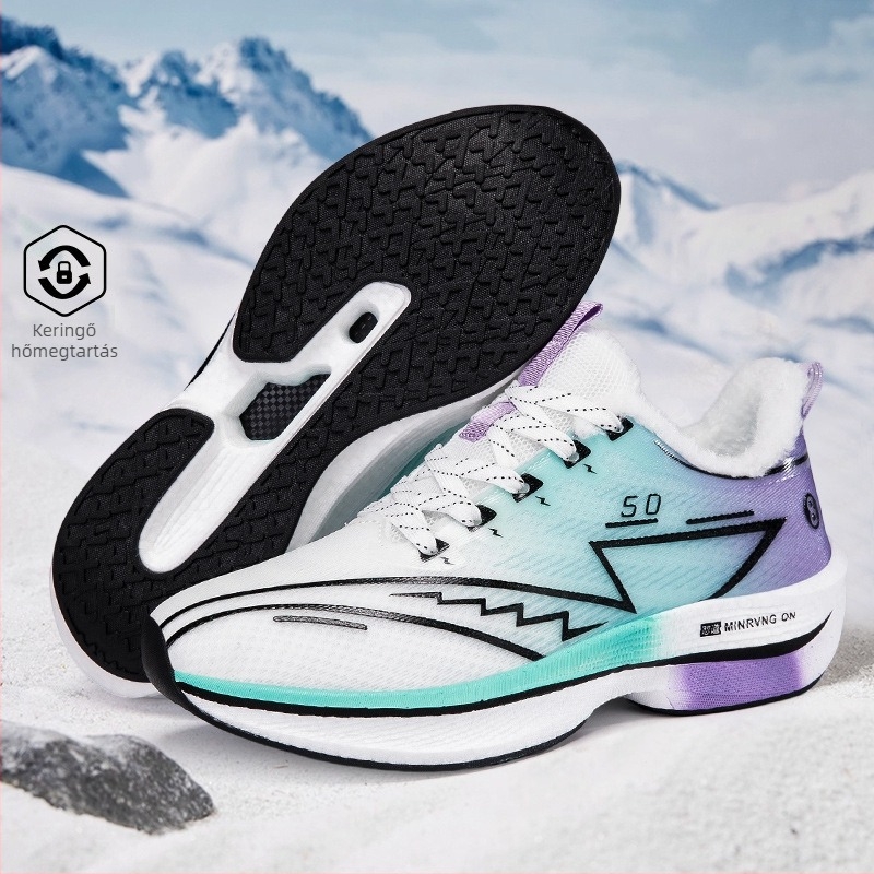 Futócipők szövött felsőrésszel, Phylon talp, műszőrt tartalmazó talpbetéttel, fűzős záródás