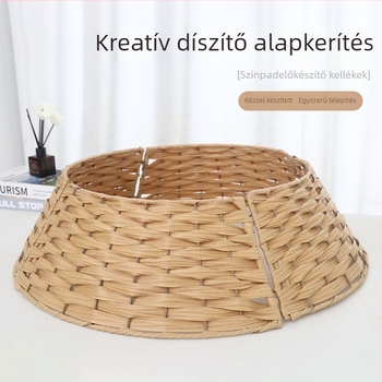 Kézzel készített karácsonyfa szoknya, PVC lemez anyag, amerikai stílus, termékkód LQ-0984512, határokon átívelő export-exkluzív