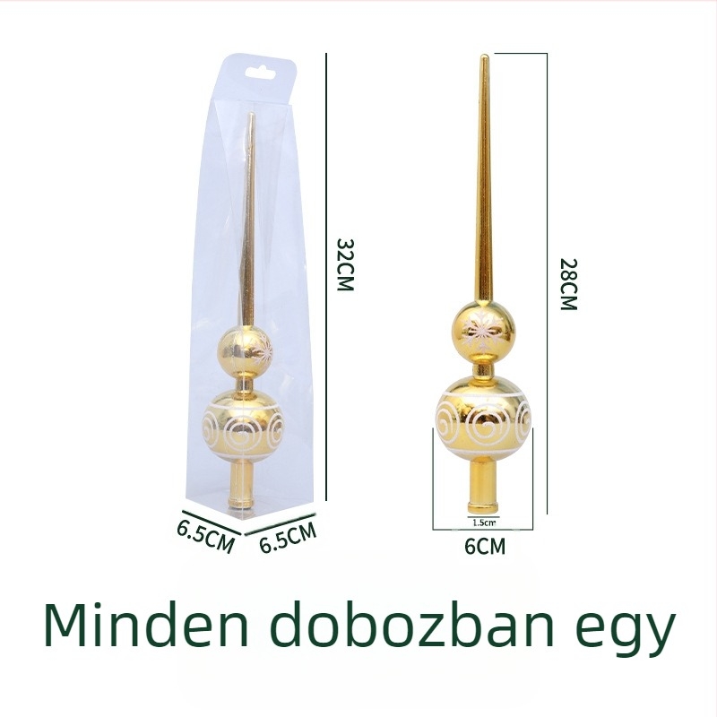 Műanyag karácsonyfa csúcs csillag – modern, minimalista stílus, márka Art exhibition, nem ajándék