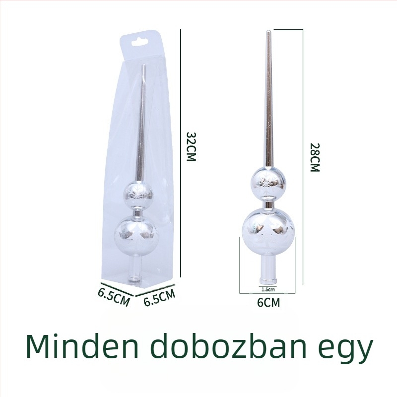 Műanyag karácsonyfa csúcs csillag – modern, minimalista stílus, márka Art exhibition, nem ajándék