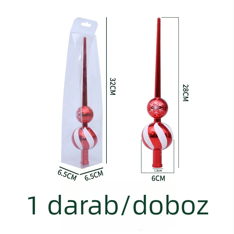 Műanyag karácsonyfa csúcs csillag – modern, minimalista stílus, márka Art exhibition, nem ajándék