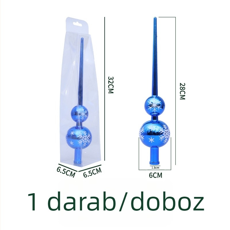 Műanyag karácsonyfa csúcs csillag – modern, minimalista stílus, márka Art exhibition, nem ajándék