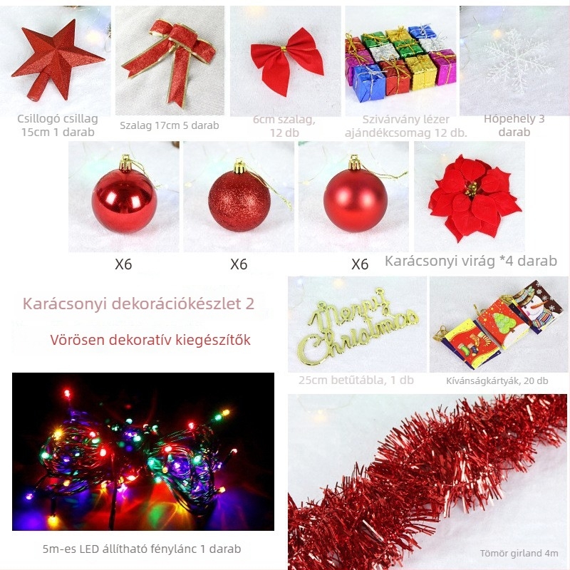 Műanyag karácsonyfa díszítőkészlet — kézzel készített kiegészítők, stílusok: koreai, rajzfilm, modern egyszerűség, modern művészet; márka Nihuang