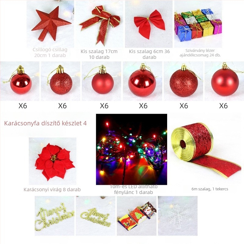 Műanyag karácsonyfa díszítőkészlet — kézzel készített kiegészítők, stílusok: koreai, rajzfilm, modern egyszerűség, modern művészet; márka Nihuang