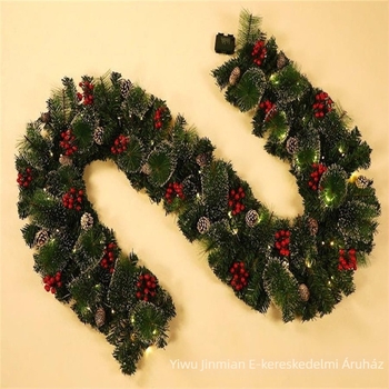 Karácsonyi rattan dekoráció PVC és vas, Jin Mian márka, kínai stílus